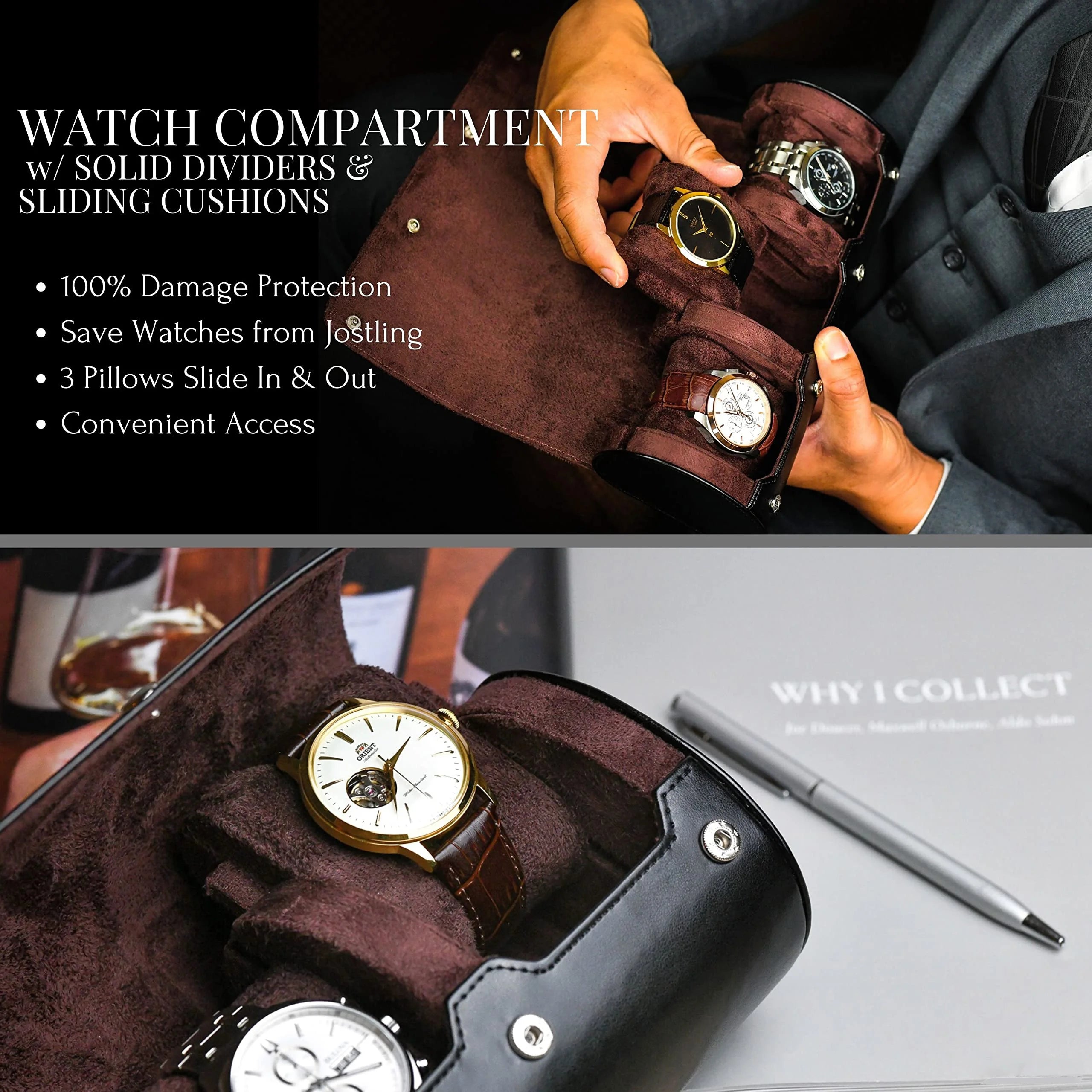 Watch Collection Travel Case - Leather